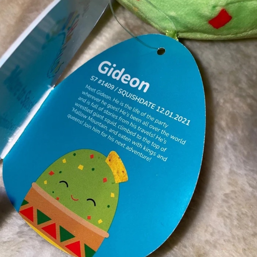 7” Gideon the guacamole squishmallow